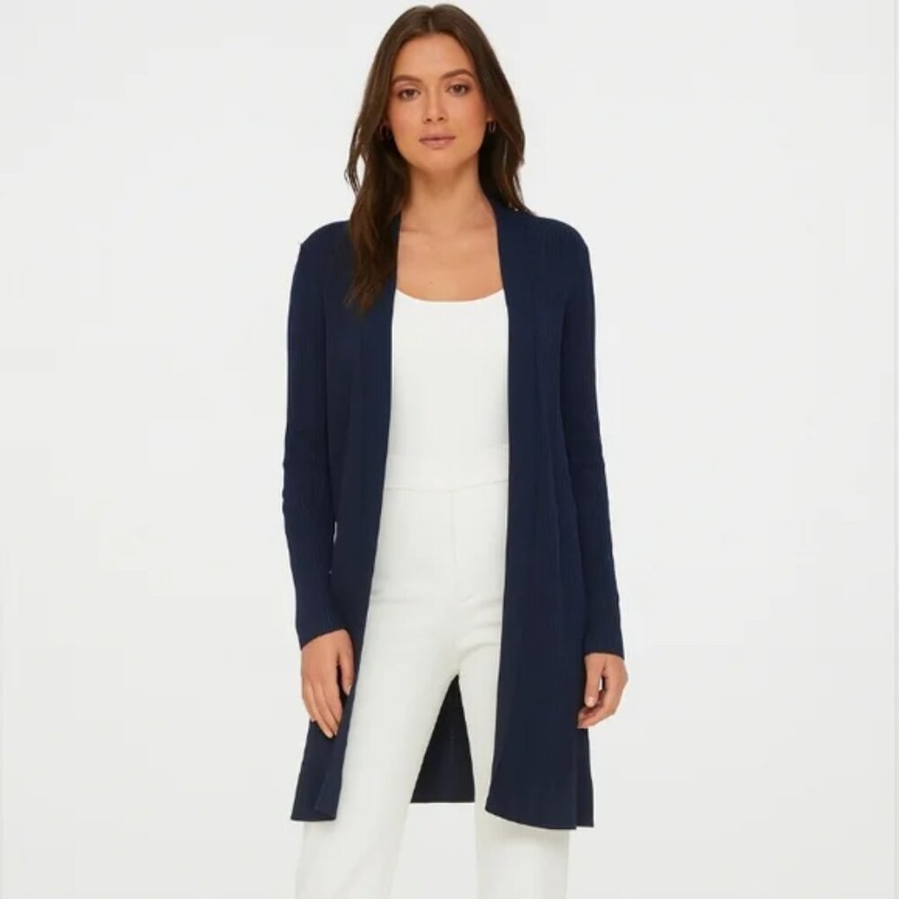 Loft Long Ribbed Open Cardigan - Picture 9 of 9